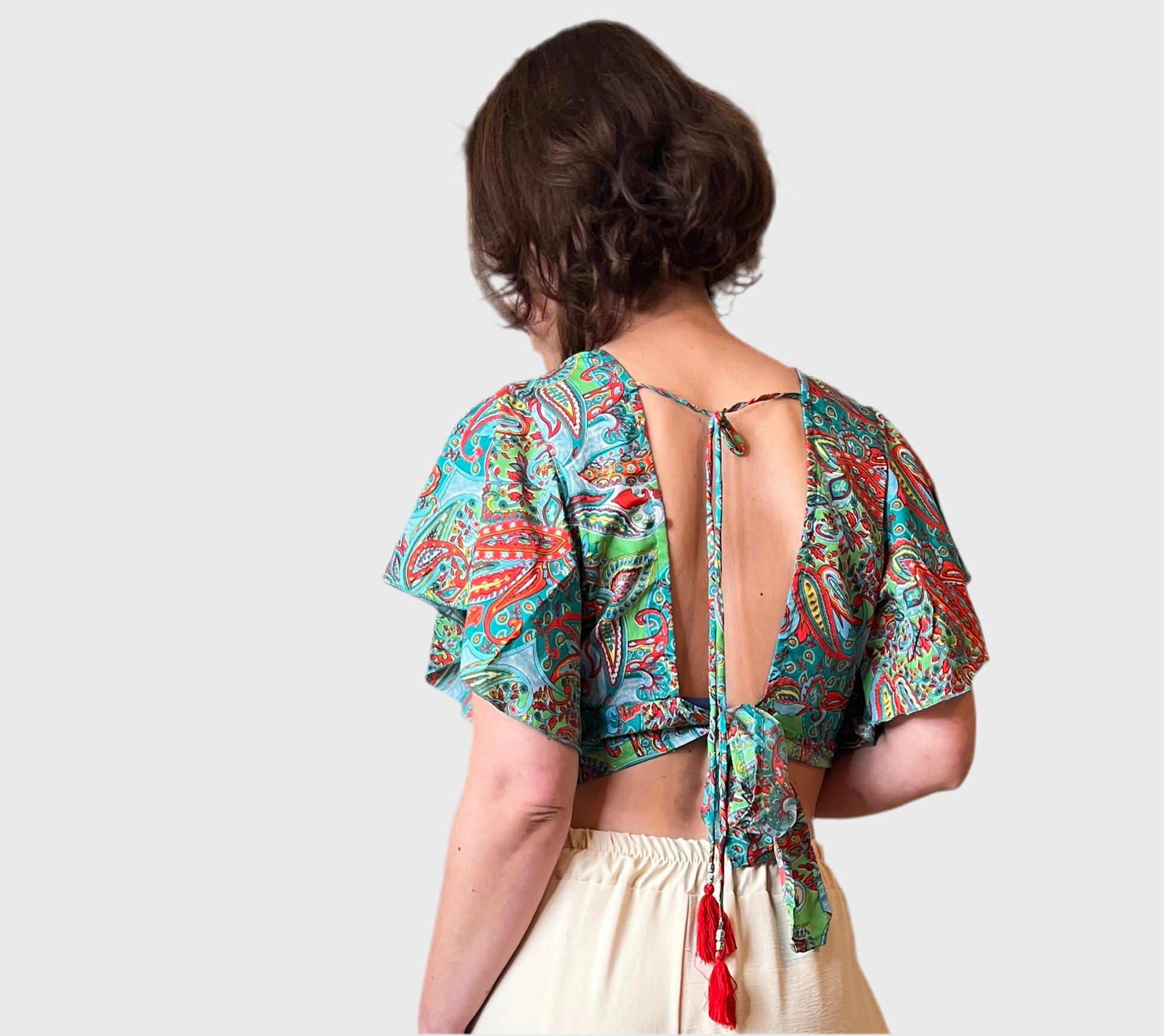 CROP TOP BOHEME VERT PRETTYGYAL