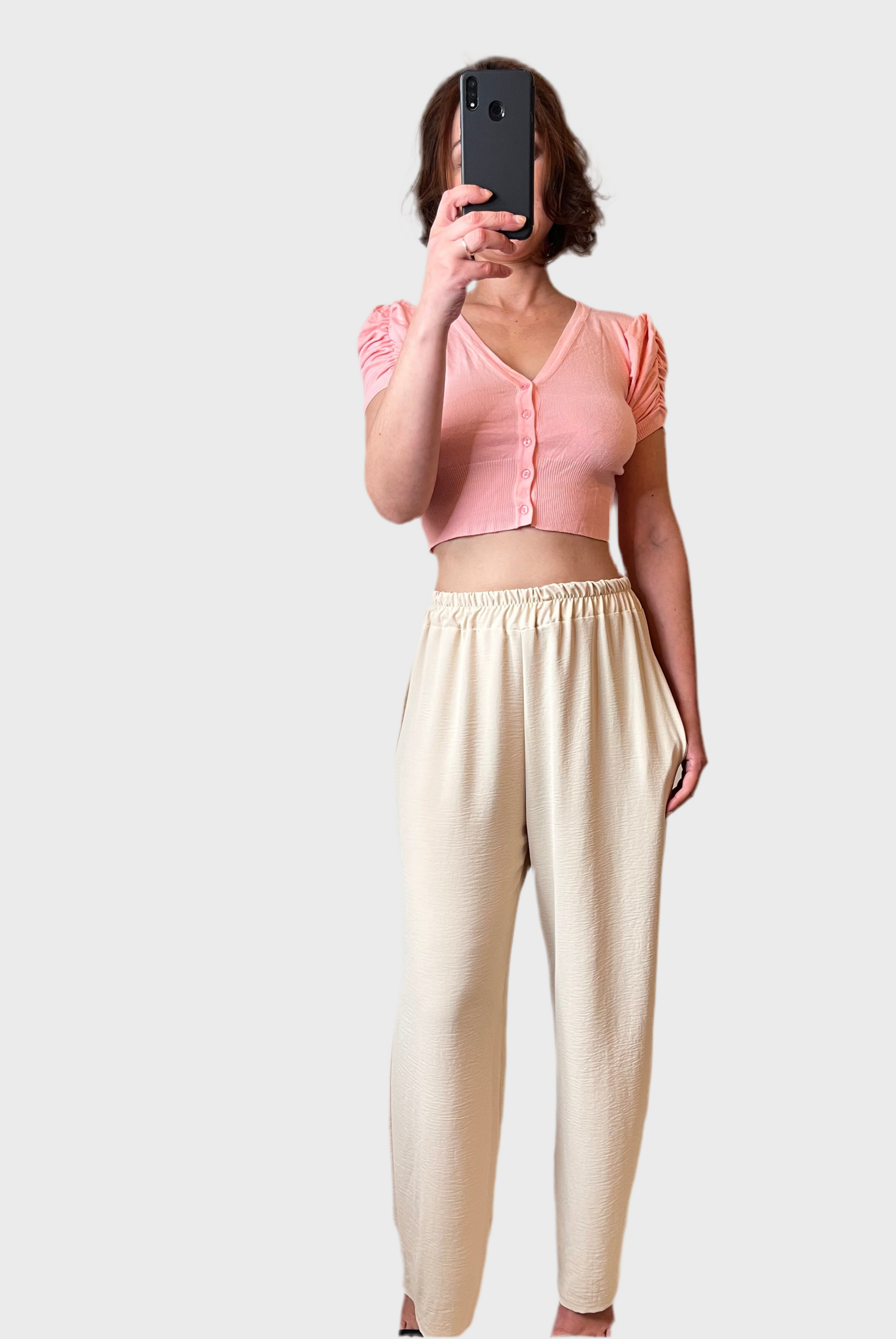 GILET COURT ROSE PRETTYGYAL