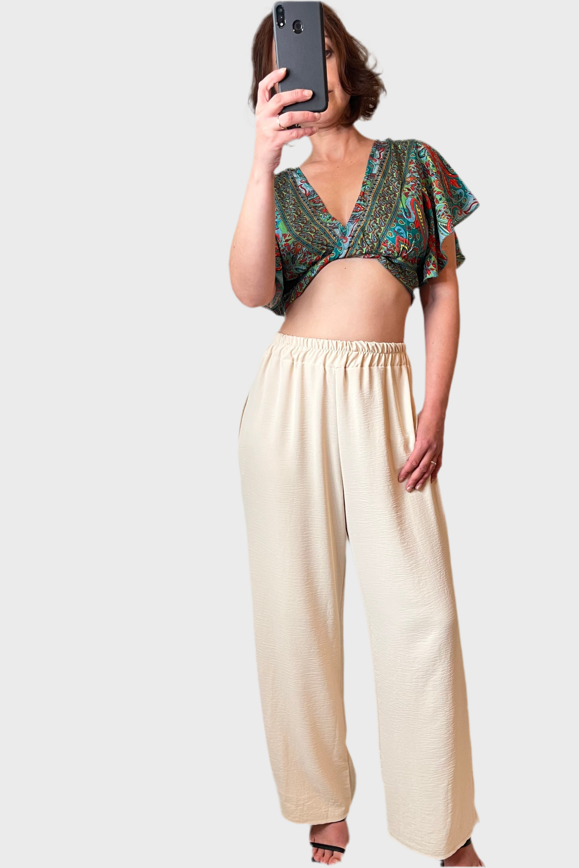 CROP TOP BOHEME VERT PRETTYGYAL