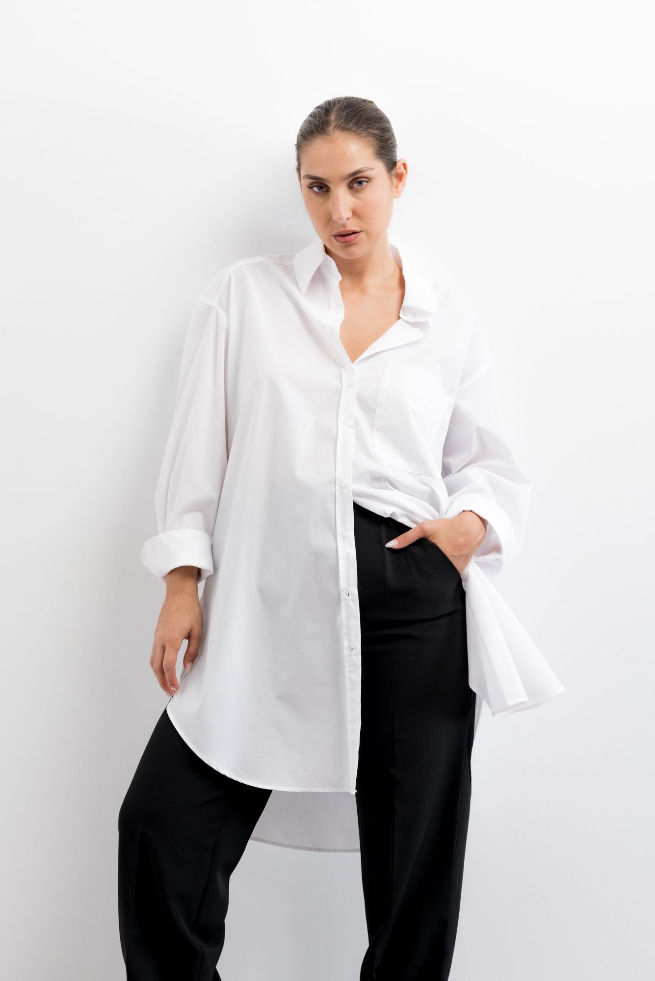 Chemise blanche Popeline oversize PRETTYGYAL